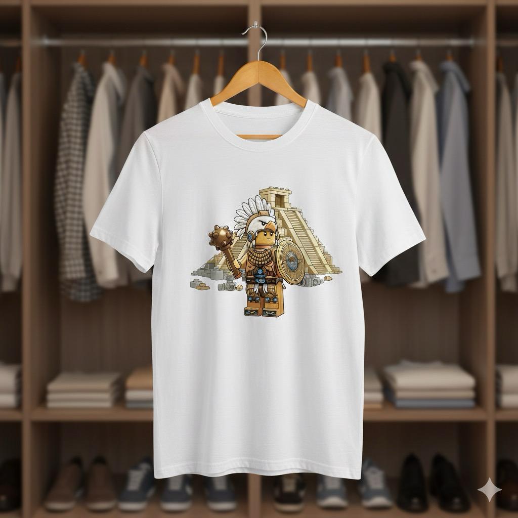 Camiseta Pirámide Azteca LEGO